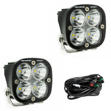 Squadron Sport Black LED Auxiliary Light Pod Pair - Clear